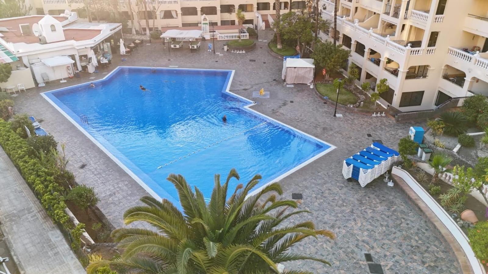 Spacious 3-Bedroom Duplex Apartment With Heated Pool & Ocean View In Los Cristianos, Arona Dış mekan fotoğraf